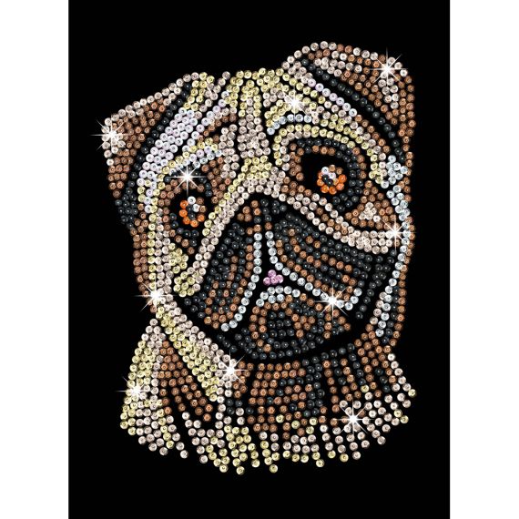 SEQUIN ART BLUE SQ1935 НАБОР ДЛЯ ТВОРЧЕСТВА ИЗ ПАЙЕТОК ,,СИНИЙ МОПС"