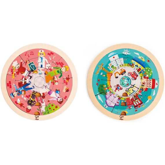 HAPE E1624A ПАЗЛЫ JOBS ROUNDABOUT PUZZLE