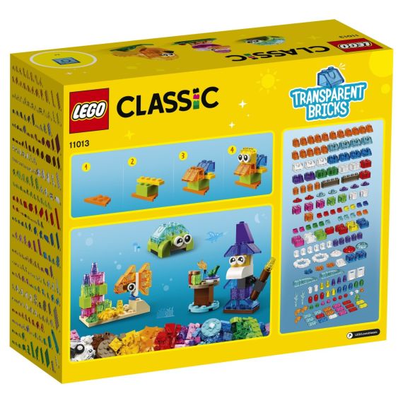 LEGO CLASSIC 11013 КОНСТРУКТОР CREATIVE TRANSPARENT BRICKS