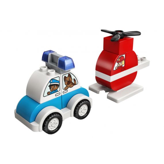 LEGO DUPLO 10957 КОНСТРУКТОР МОЙ ПЕРВЫЙ ПОЖАРНЫЙ ВЕРТОЛЕТ И ПОЛИЦЕЙСКИЙ АВТОМОБИЛЬ
