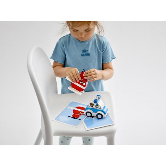 LEGO DUPLO 10957 КОНСТРУКТОР МОЙ ПЕРВЫЙ ПОЖАРНЫЙ ВЕРТОЛЕТ И ПОЛИЦЕЙСКИЙ АВТОМОБИЛЬ