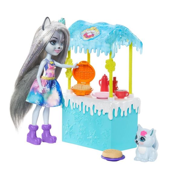 MATTEL ENCHANTIMALS GJX37 ПРИЛАВОК С КАКАО И ВАФЛЯМИ