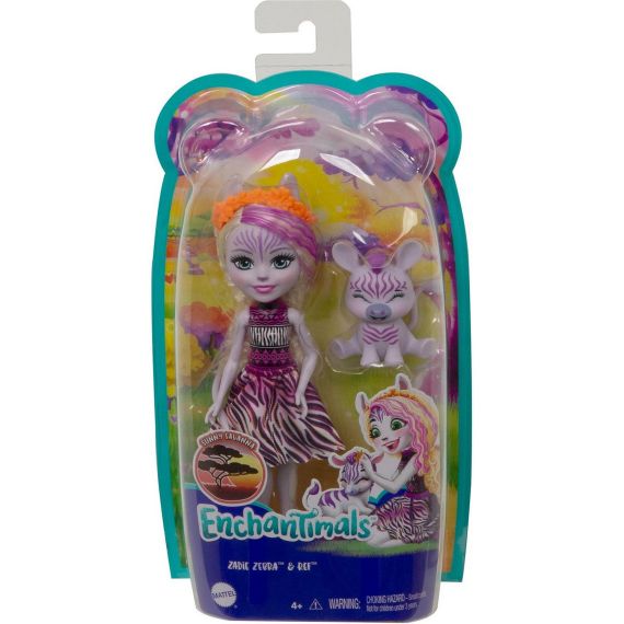 MATTEL ENCHANTIMALS GTM27 ЗЕЙДИ ЗЕБРА И РЕФ