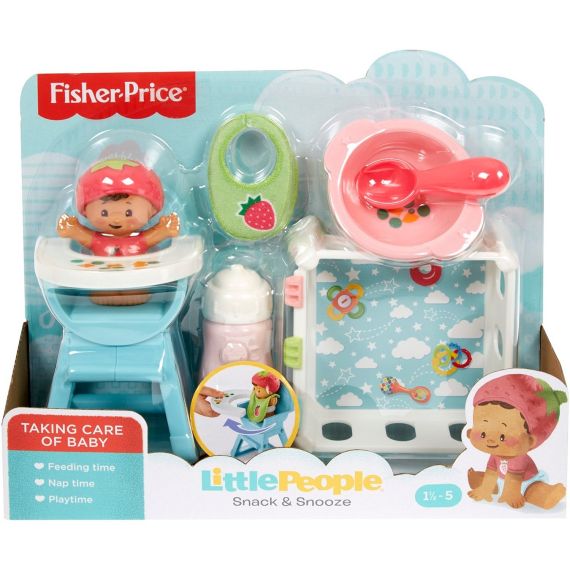 MATTEL FISHER PRICE GKP64 ИГРОВОЙ НАБОР LITTLE PEOPLE УХОД ЗА МАЛЫШОМ