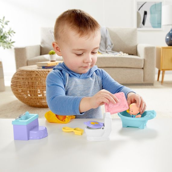 MATTEL FISHER PRICE GKP64 ИГРОВОЙ НАБОР LITTLE PEOPLE УХОД ЗА МАЛЫШОМ