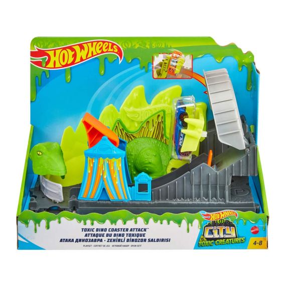 MATTEL HOT WHEELS GTT68 ИГРОВОЙ НАБОР АТАКА ДИНОЗАВРА