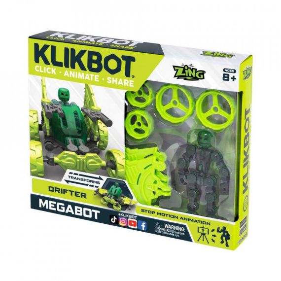 STIKBOT TST667 ИГРОВОЙ НАБОР ДЛЯ АНИМАЦИОННОГО ТВОРЧЕСТВА KLIKBOT MEGABOT PACK