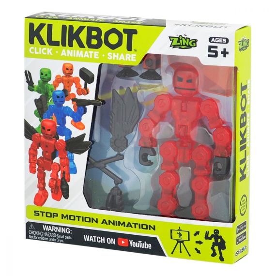 STIKBOT TST1600 ФИГУРКА ДЛЯ АНИМАЦИОННОГО ТВОРЧЕСТВА KLIKBOT SINGLE PACK