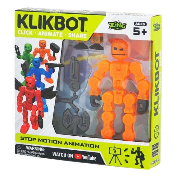 STIKBOT TST1600 ФИГУРКА ДЛЯ АНИМАЦИОННОГО ТВОРЧЕСТВА KLIKBOT SINGLE PACK
