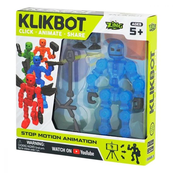 STIKBOT TST1600 ФИГУРКА ДЛЯ АНИМАЦИОННОГО ТВОРЧЕСТВА KLIKBOT SINGLE PACK
