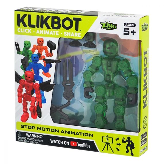 STIKBOT TST1600 ФИГУРКА ДЛЯ АНИМАЦИОННОГО ТВОРЧЕСТВА KLIKBOT SINGLE PACK