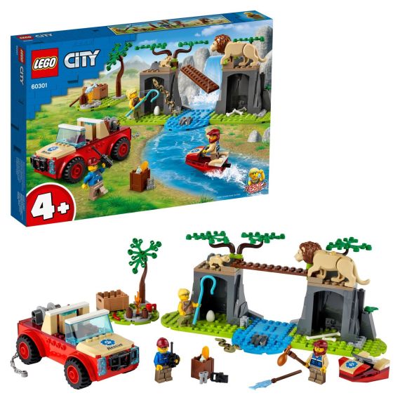 LEGO CITY 60301 КОНСТРУКТОР СПАСАТЕЛЬНЫЙ ВНЕДОРОЖНИК ДЛЯ ЗВЕРЕЙ