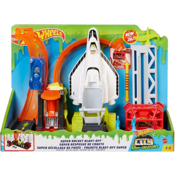 MATTEL HOT WEELS GTT75 ИГРОВОЙ НАБОР SUPER ROCKET BLAST-OFF