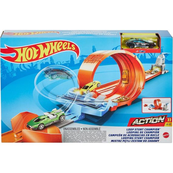 MATTEL HOT WHEELS GTV13 ИГРОВОЙ НАБОР LOOP STUNT CHAMPION