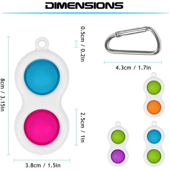 SIMPLE DIMPLE 61113 ИГРУШКА АНТИСТРЕСС DOUBLE MIX COLOR