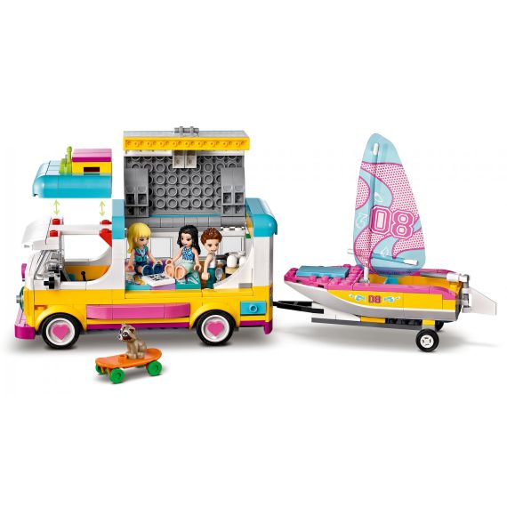 LEGO FRIENDS 41681 ЛЕСНОЙ ДОМ НА КОЛЕСАХ И ПАРУСНАЯ ЛОДКА