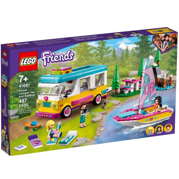 LEGO FRIENDS 41681 ЛЕСНОЙ ДОМ НА КОЛЕСАХ И ПАРУСНАЯ ЛОДКА