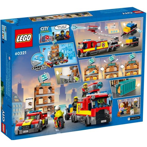 LEGO CITY 60321 КОНСТРУКТОР ПОЖАРНАЯ КОМАНДА