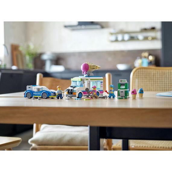 LEGO CITY 60314 КОНСТРУКТОР ПОГОНЯ ПОЛИЦИИ ЗА ГРУЗОВИКОМ С МОРОЖЕНЫМ