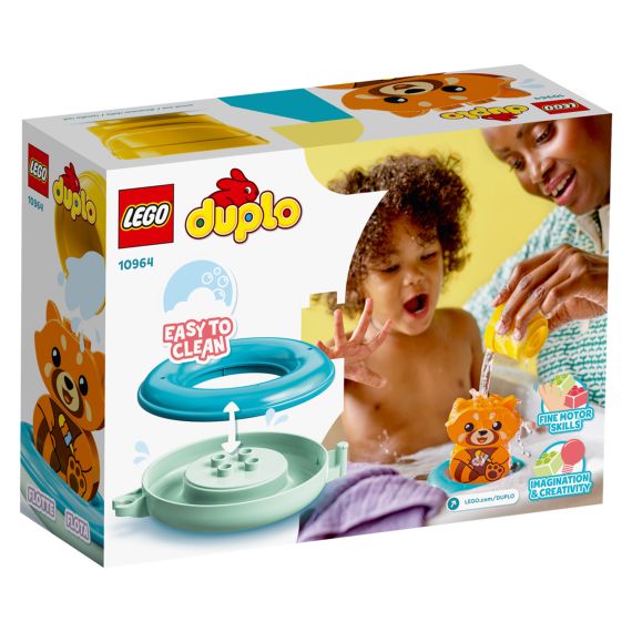 LEGO DUPLO 10964 КОНСТРУКТОР ПРИКЛЮЧЕНИЯ В ВАННОЙ: КРАСНАЯ ПАНДА НА ПЛОТУ