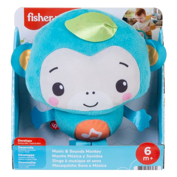 FISHER PRICE GWT71 МЯГКАЯ ИГРУШКА МУЗЫКАЛЬНАЯ ОБЕЗЬЯНКА