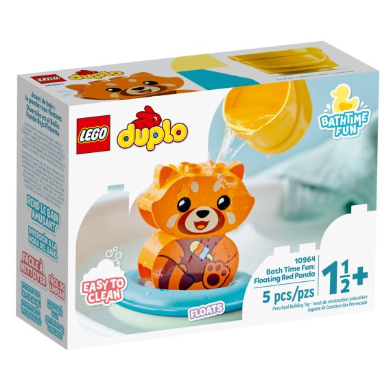 LEGO DUPLO 10964 КОНСТРУКТОР ПРИКЛЮЧЕНИЯ В ВАННОЙ: КРАСНАЯ ПАНДА НА ПЛОТУ