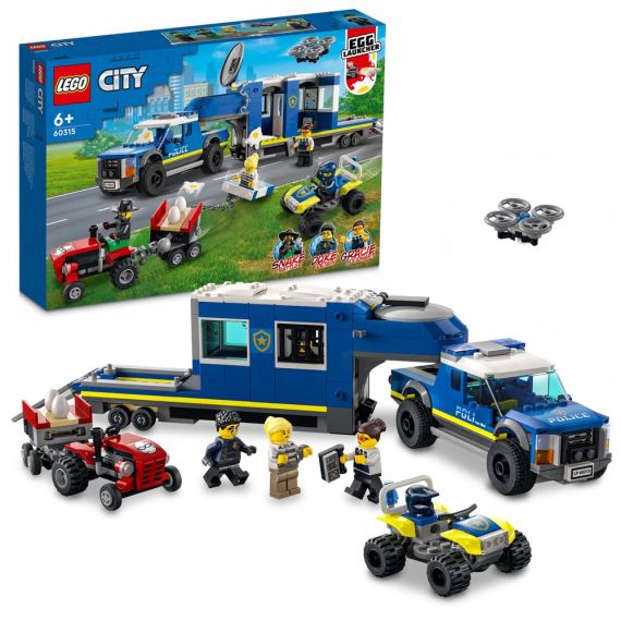 LEGO CITY 60315 КОНСТРУКТОР ПОЛИЦЕЙСКИЙ МОБИЛЬНЫЙ КОМАНДНЫЙ ТРЕЙЛЕР