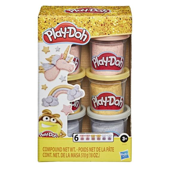 HASBRO PLAY-DOH E9433 МАССА ДЛЯ ЛЕПКИ METALLICS COMPOUND COLLECTION
