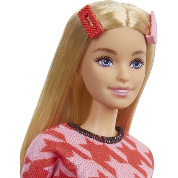 MATTEL BARBIE GRB59 КУКЛА МОДНИЦА В РОЗОВОМ КОСТЮМЕ