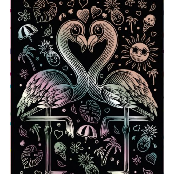 SEQUIN ART ARTFOIL SQ1820 ГРАВЮРА ГОЛОГРАФИЧЕСКОЕ ФЛАМИНГО