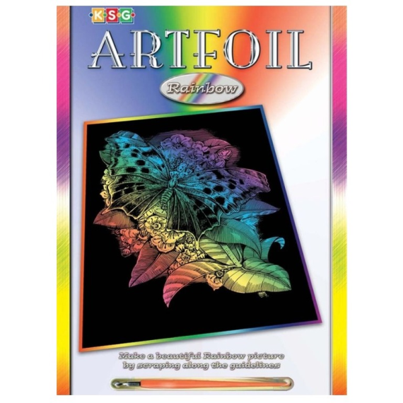 SEQUIN ART ARTFOIL SQ0541 ГРАВЮРА РАДУЖНАЯ БАБОЧКА