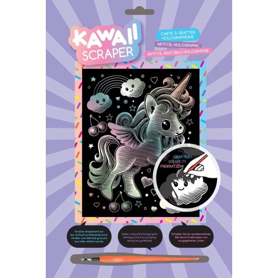 SEQUIN ART ARTFOIL SQ1818 ГРАВЮРА ГОЛОГРАФИЧЕСКИЙ ЕДИНОРОГ