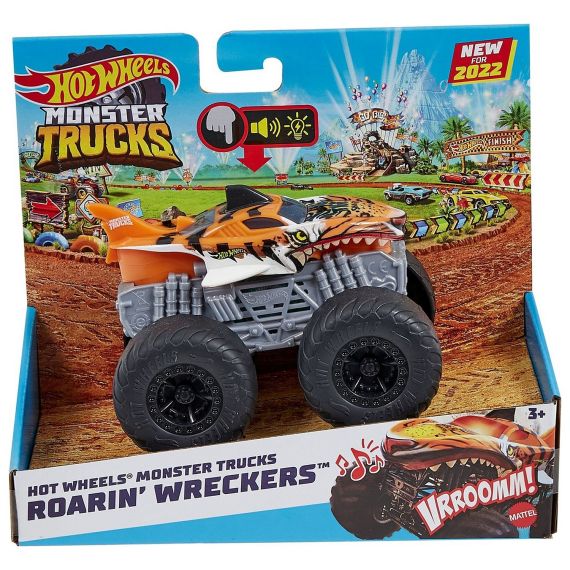 HOT WHEELS HDX60 МАШИНА MONSTER TRUCKS ROARIN' WRECKERS BONE SHAKER TRUCK
