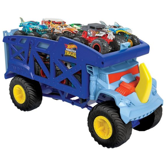 HOT WHEELS HFB13 МОНСТРО-ТРАНСПОРТЕР MONSTER TRUCKS RHINO RIG