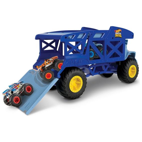 HOT WHEELS HFB13 МОНСТРО-ТРАНСПОРТЕР MONSTER TRUCKS RHINO RIG
