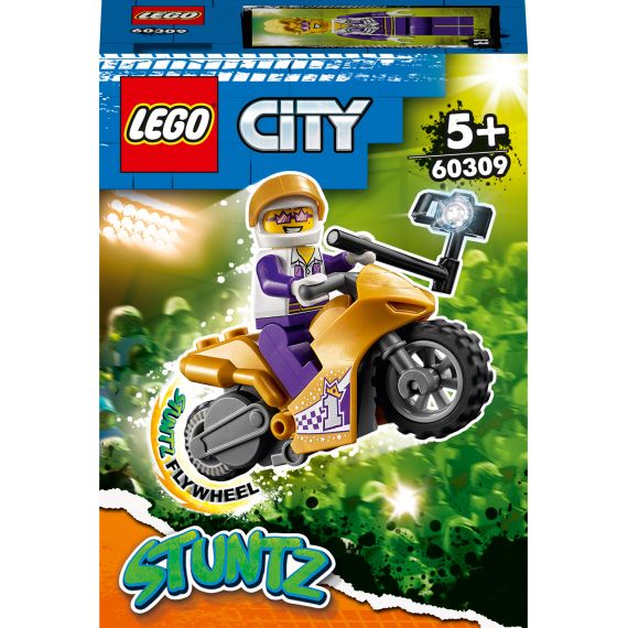 LEGO CITY STUNTZ 60309 КОНСТРУКТОР ТРЮКОВЫЙ МОТОЦИКЛ С ЭКШН-КАМЕРОЙ