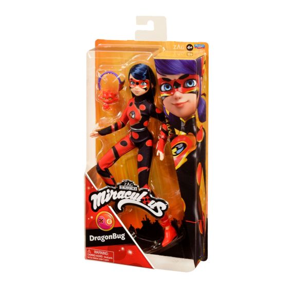 MIRACULOUS 50010 КУКЛА ДРАКОН БАГ, 26 СМ