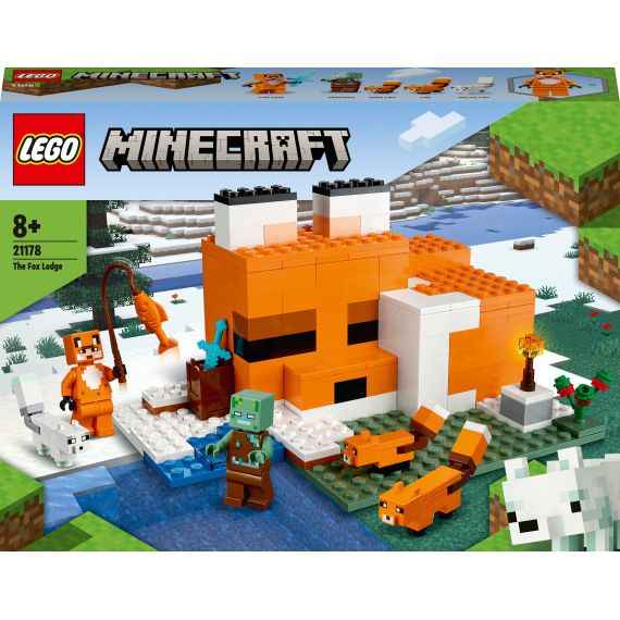 LEGO MINECRAFT 21178 КОНСТРУКТОР ЛИСЬЯ ХИЖИНА