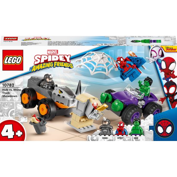LEGO SUPER HEROES 10782 КОНСТРУКТОР СХВАТКА ХАЛКА И НОСОРОГА НА ГРУЗОВИКАХ
