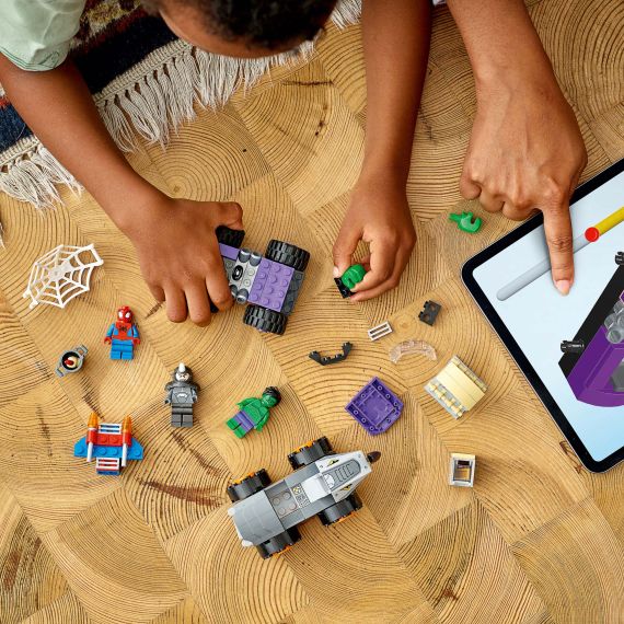 LEGO SUPER HEROES 10782 КОНСТРУКТОР СХВАТКА ХАЛКА И НОСОРОГА НА ГРУЗОВИКАХ