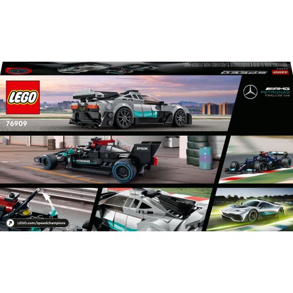 LEGO SPEED CHAMPIONS 76909 КОНСТРУКТОР MERCEDES-AMG F1 W12 E PERFORMANCE И MERCEDES-AMG PROJECT ONE