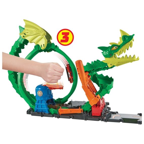 HOT WHEELS HDP03 НАБОР ИГРОВОЙ CITY DRAGON DRIVE FIREFIGHT