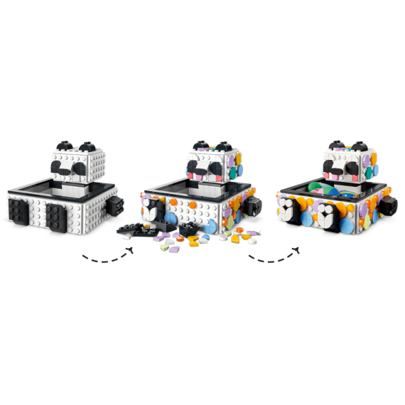 LEGO DOTS 41959 КОНСТРУКТОР МИЛЫЙ ЛОТОК С ПАНДОЙ