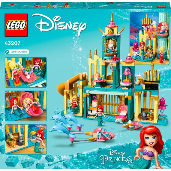 LEGO DISNEY PRINCESS 43207 КОНСТРУКТОР ARIEL'S UNDERWATER PALACE