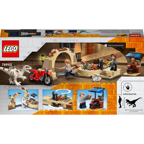 LEGO JURASSIC WORLD 76945 КОНСТРУКТОР АТРОЦИРАПТОР ПОГОНЯ НА МОТОЦИКЛЕ