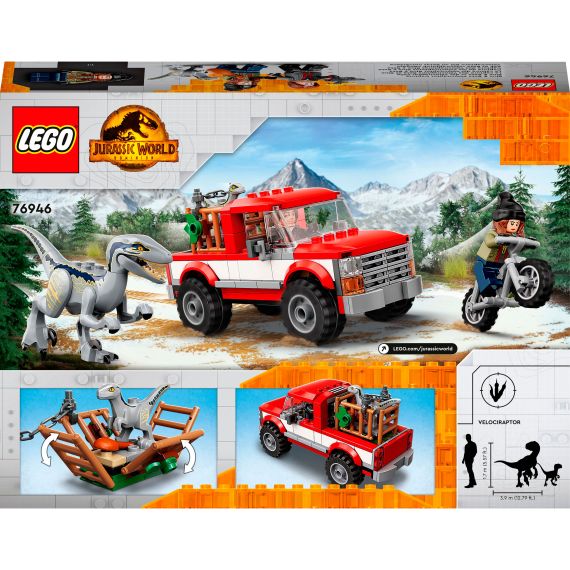 LEGO JURASSIC WORLD 76946 КОНСТРУКТОР БЛУ И ПОИМКА БЕТА-ВЕЛОЦИРАПТОРА