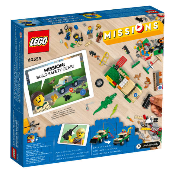 LEGO CITY 60353 КОНСТРУКТОР МИССИИ ПО СПАСЕНИЮ ДИКИХ ЖИВОТНЫХ