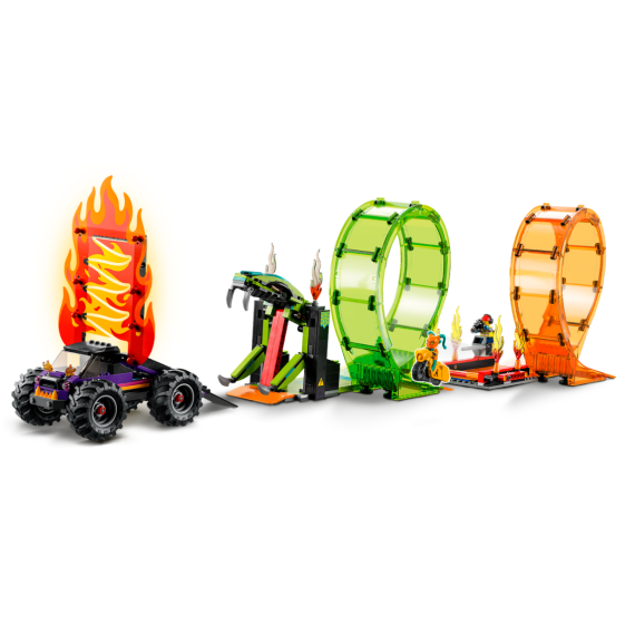 LEGO CITY 60339 КОНСТРУКТОР ТРЮКОВАЯ АРЕНА ДВОЙНАЯ ПЕТЛЯ