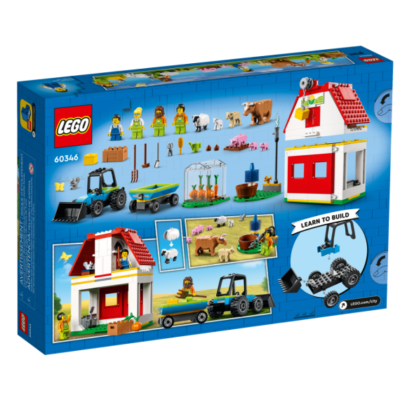 LEGO CITY 60346 КОНСТРУКТОР ФЕРМА И АМБАР С ЖИВОТНЫМИ
