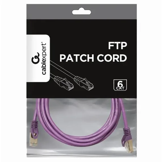PATCH CORD CABLEXPERT PP6-3M/V, CAT6 FTP , 3M, VIOLET